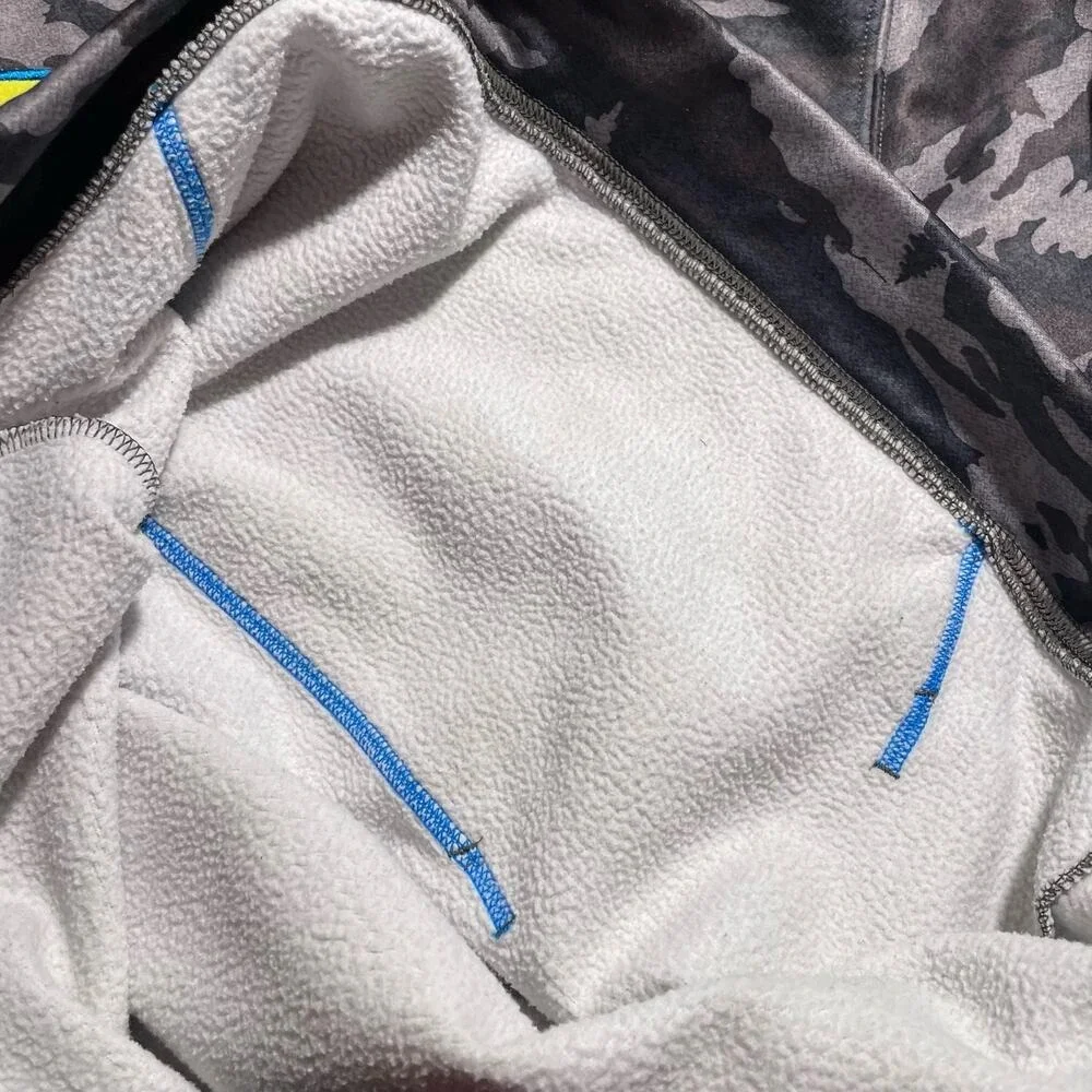 Under Armour Hoodie Kids YXL Grey‎ Camo ColdGear Storm1 Pullover Sweatshirt